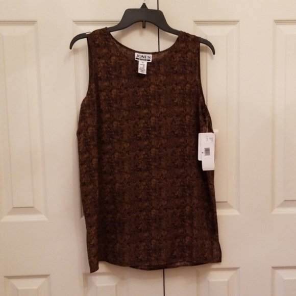 Jones Studio 100% Silk Tank and skirt set - Picture 2 of 6